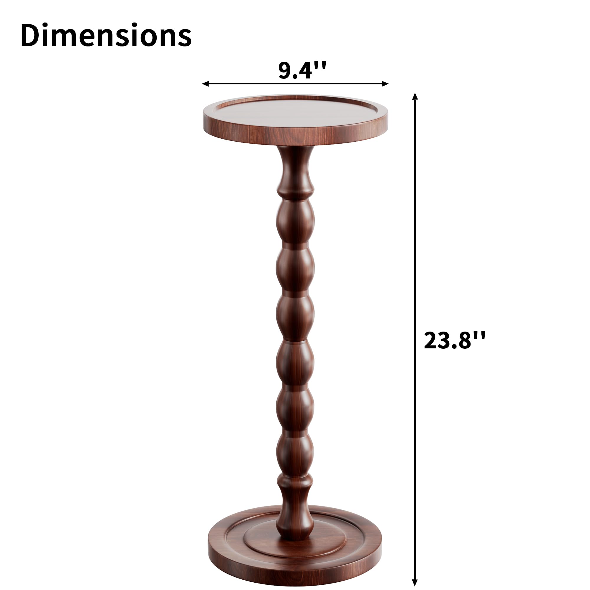 iFaveorr solid wood drink table compact-space-room ideal for tight spaces.