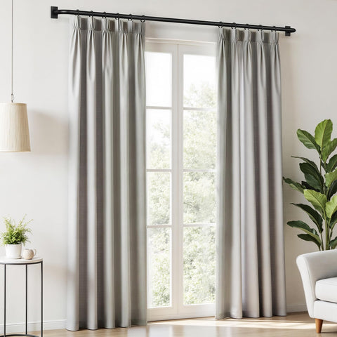 IFELS curved-drapery design hugs windows, reducing gaps and improving overall room ambiance.