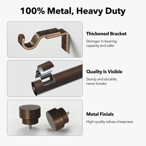 IFELS adjustable curtain rod from 30 to 90 inches, versatile for windows of varying sizes.