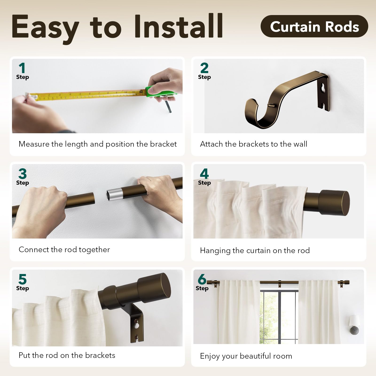 IFELS included brackets and screws enable secure, permanent installation.