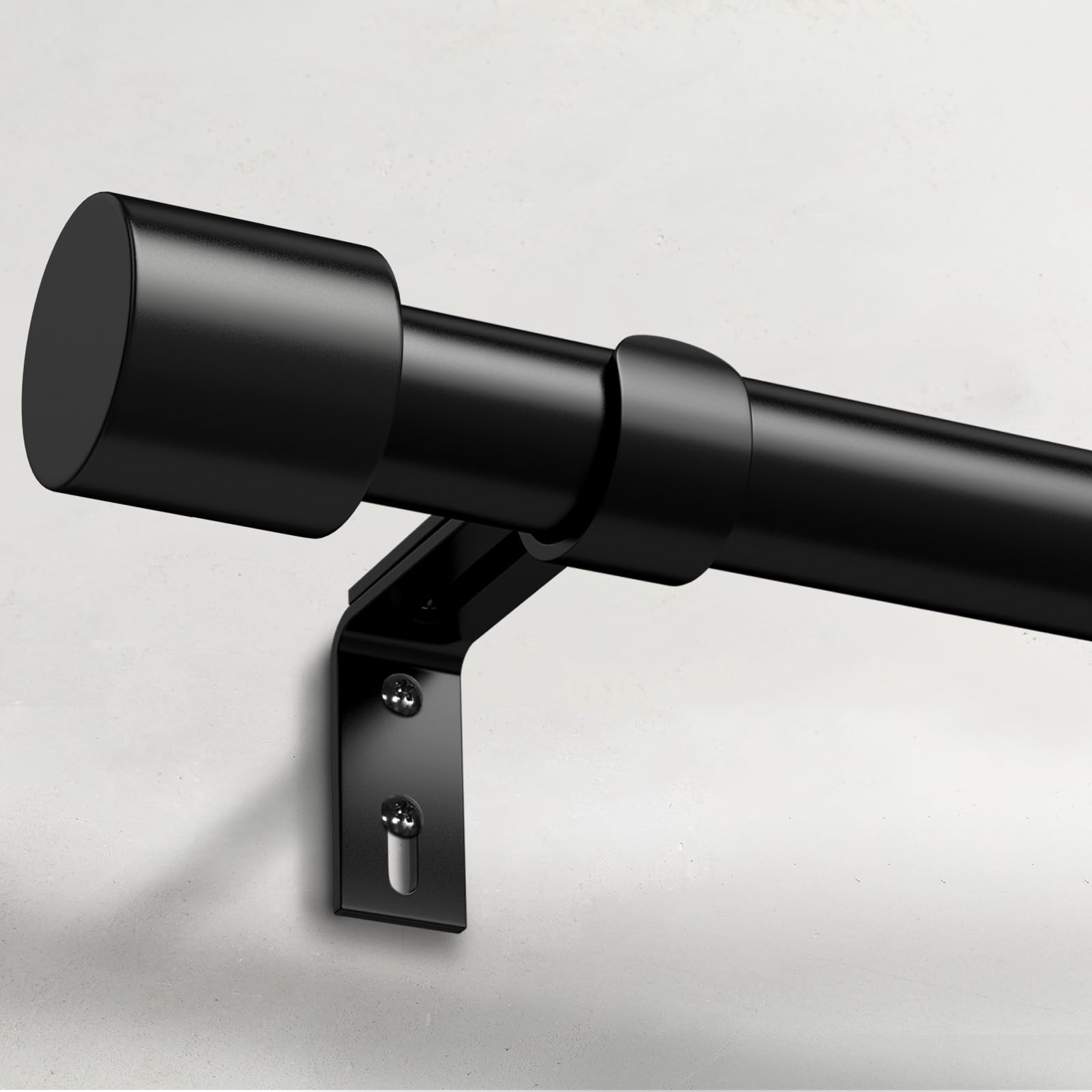 IFELS heavy-duty curtain rod, wall-mounted, supports heavy drapes with stability