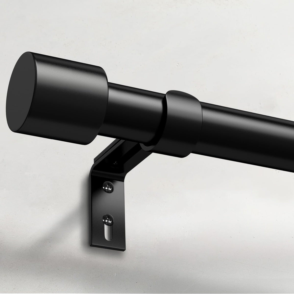 IFELS heavy-duty curtain rod, wall-mounted, supports heavy drapes with stability