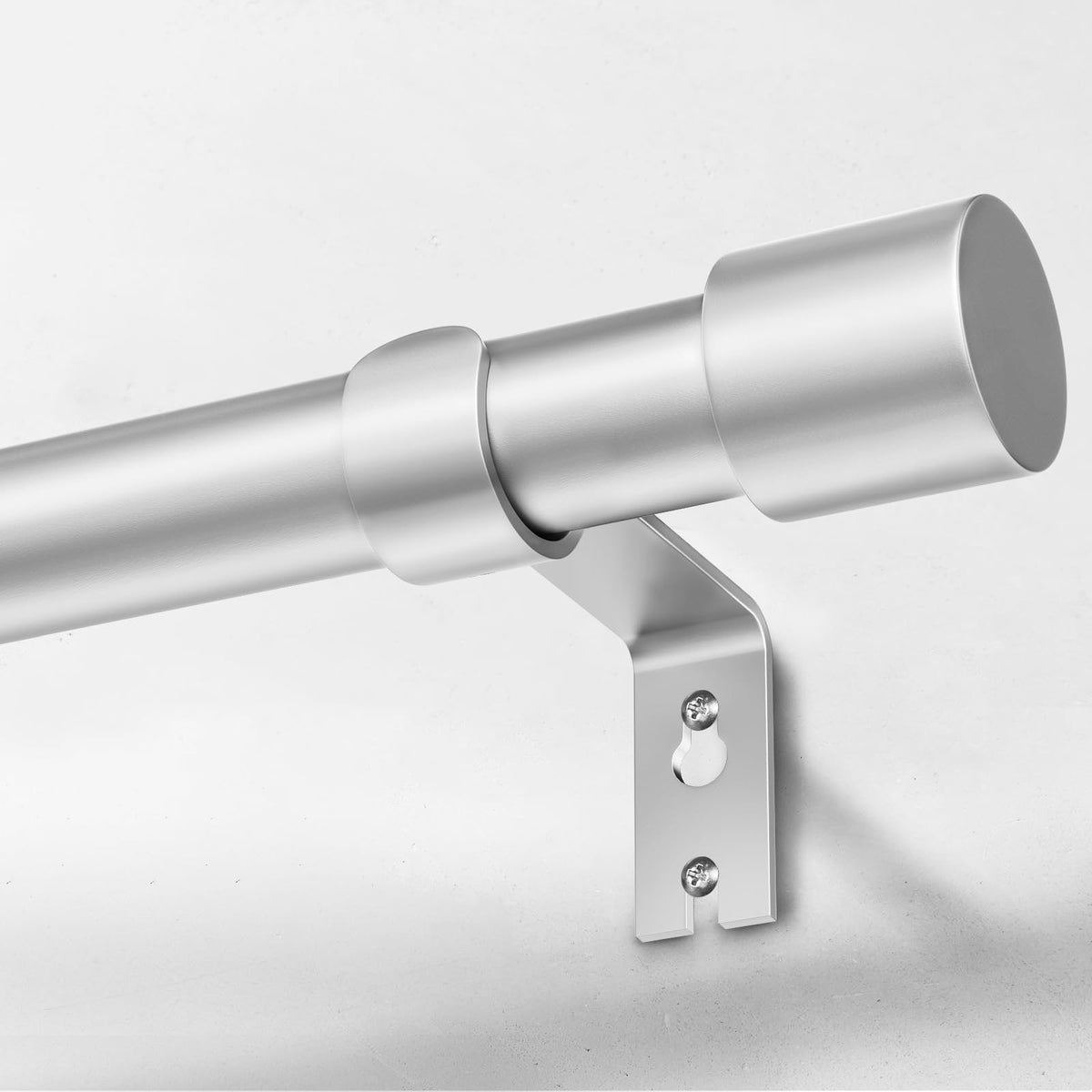 IFELS heavy-duty curtain rod installation with brackets for a secure fit.