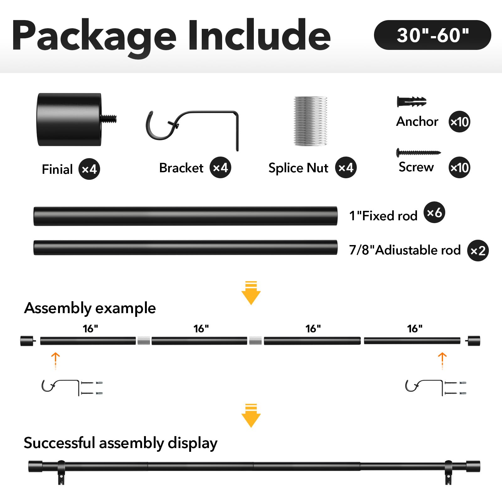IFELS contemporary curtain rod enhances bedrooms and living areas.