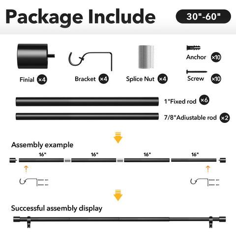 IFELS contemporary curtain rod enhances bedrooms and living areas.