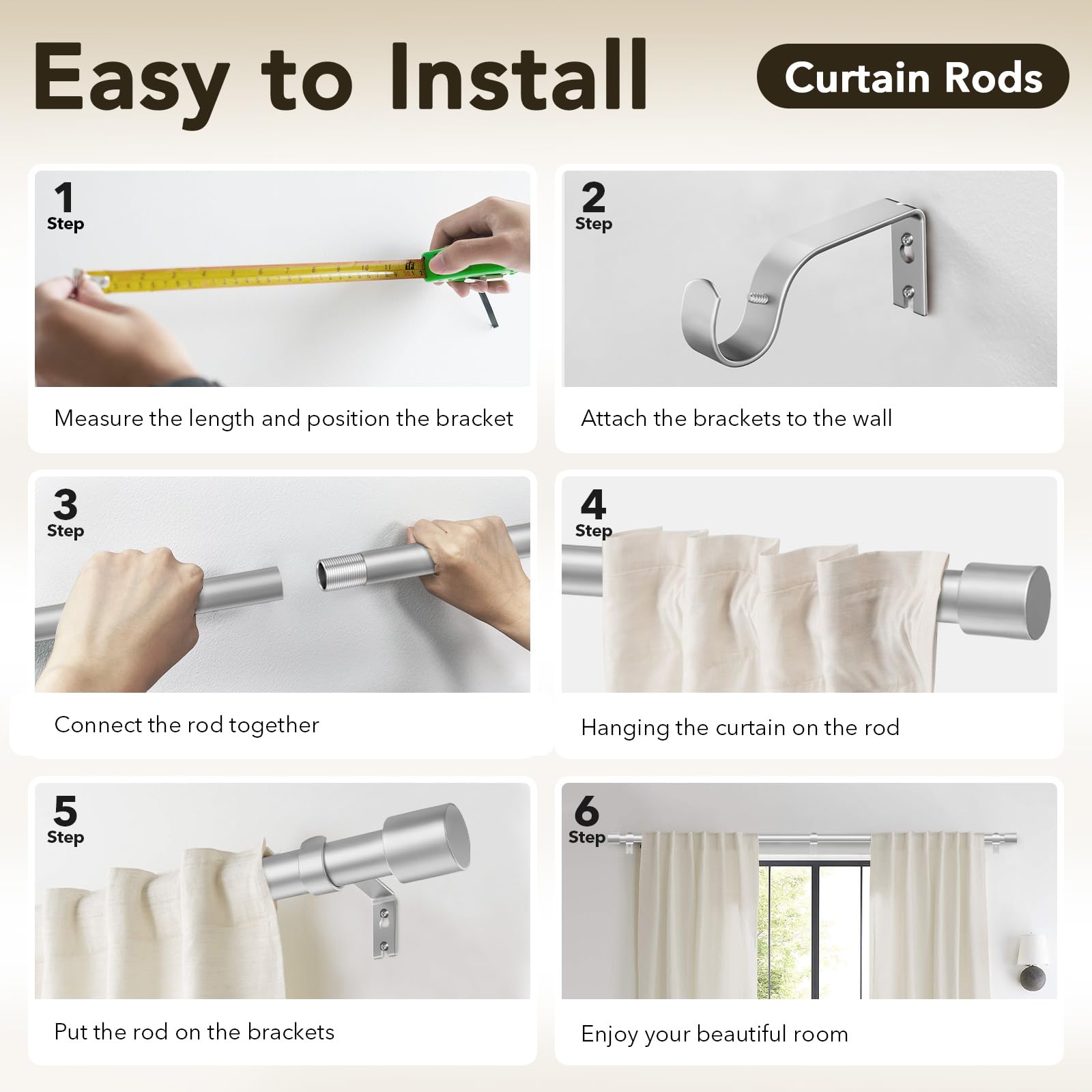 IFELS curtain rod for outdoor use, exterior windows.