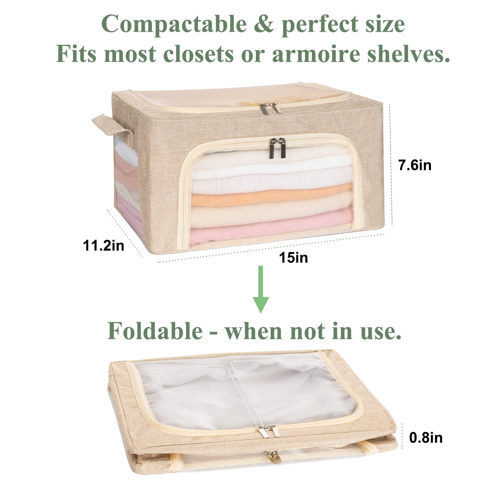ifeolo steel-frame bottom-plank keeps the bag rigid on shelves.