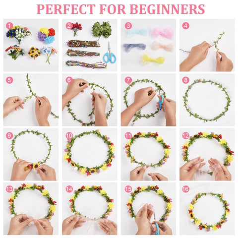 INFUNLY ribbon and assembly parts for versatile crown styling