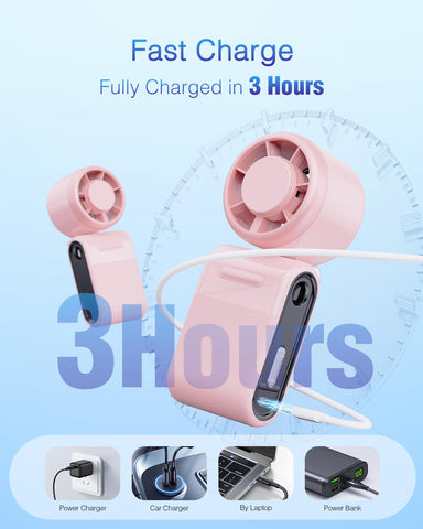 iFunSky 4000mAh rechargeable battery powers long cooling sessions