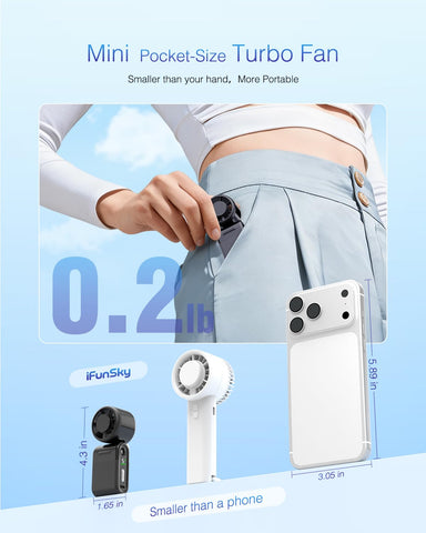 iFunSky lightweight travel companion – 0.2 lb weight makes everyday carry easy.
