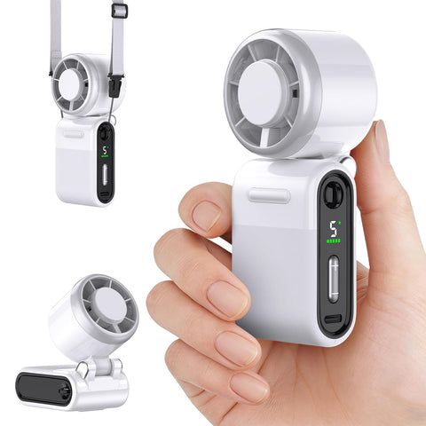 iFunSky mini fan in compact-pocket mode delivers cooling on the go.