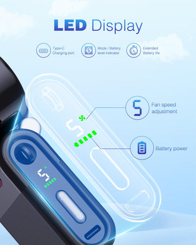 iFunSky mini fan in desktop mode for desk comfort