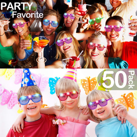 Igeekid LED glasses provide clear vision with no glare and UV-free glow.