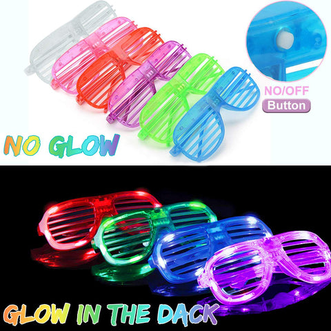 Igeekid out-of-the-box glow glasses for instant party lighting.