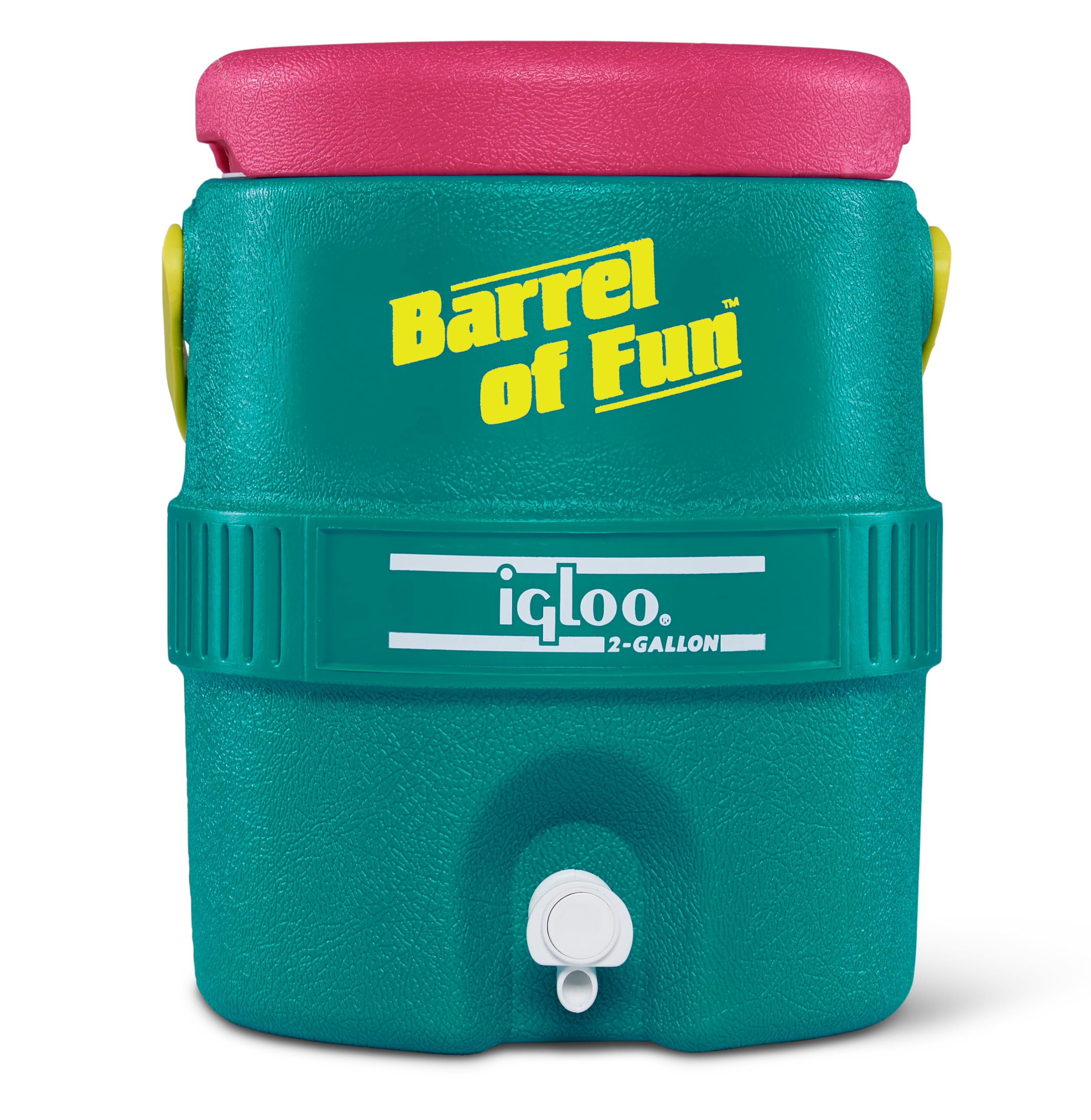 Igloo Jade 2-Gallon retro water jug with closed lid for easy filling
