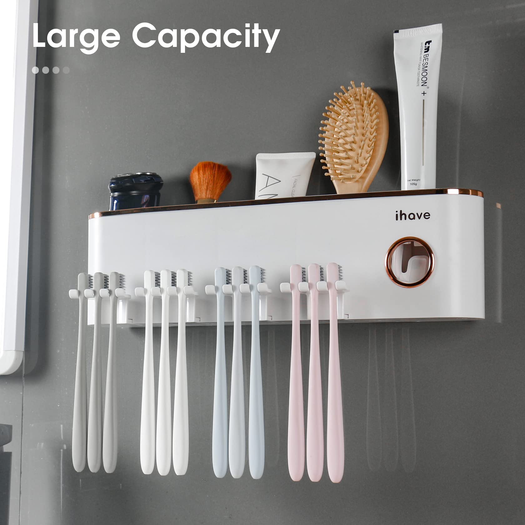 iHave four-cup holder keeps daily essentials within reach and tidy.