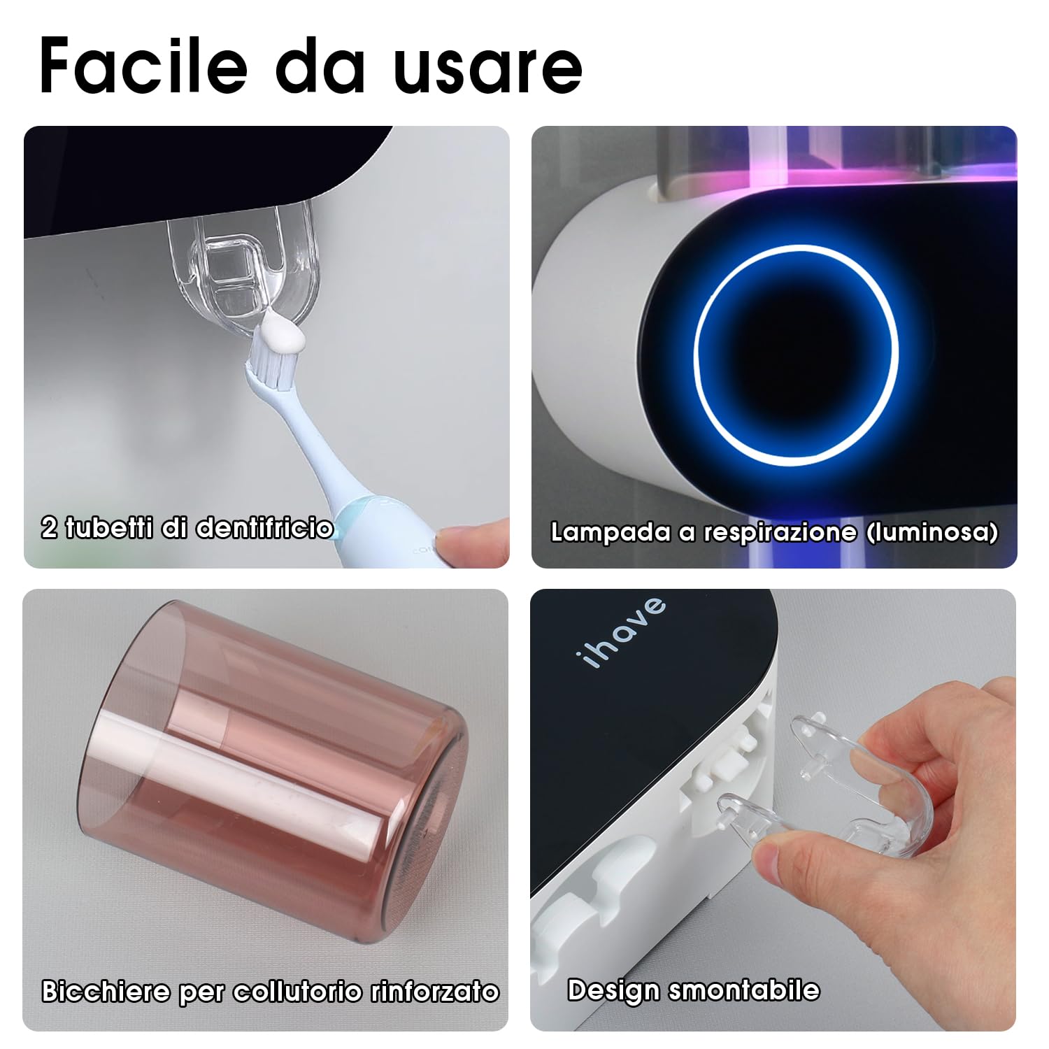 IHAVE breathing light indicator shows charging and operation status at a glance.