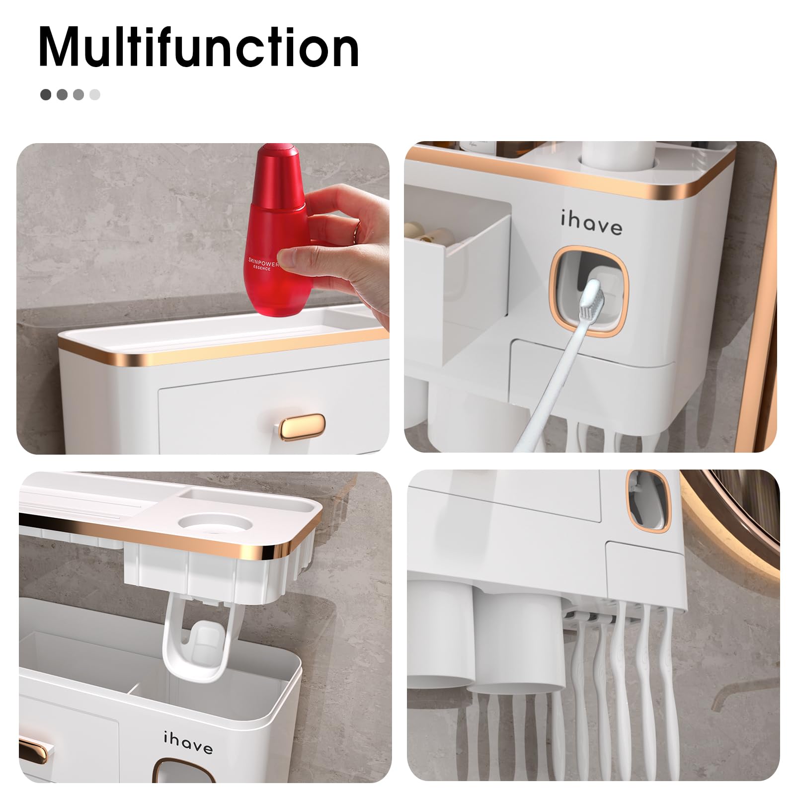 iHave easy installation with adhesive and screws for secure mounting.