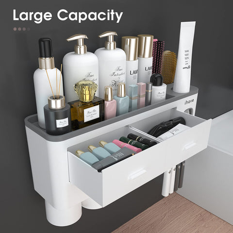 iHave automatic toothpaste dispenser for mess-free squeezing during morning routines