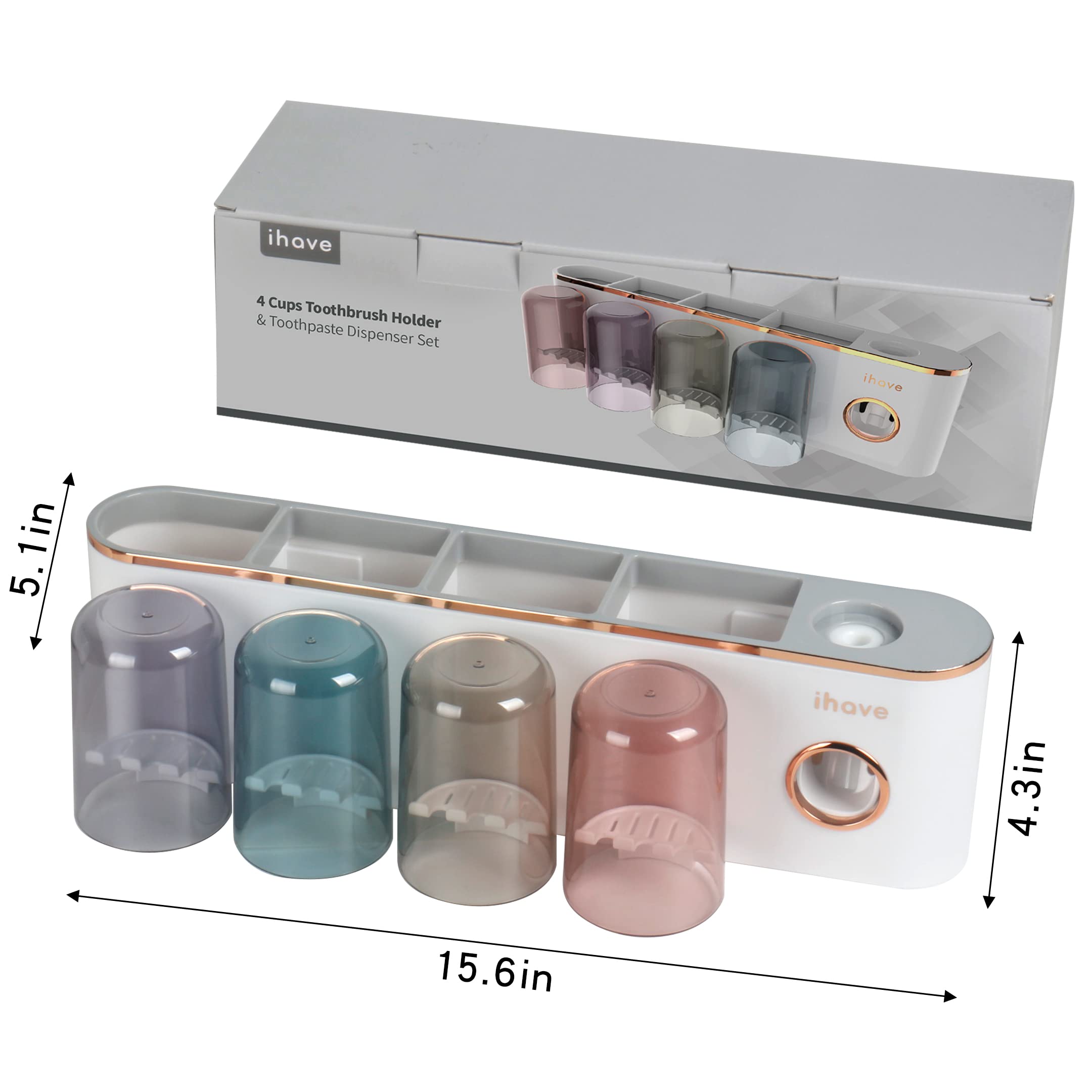 iHave toothpaste dispenser works with tubes having small openings up to 0.47 inches.