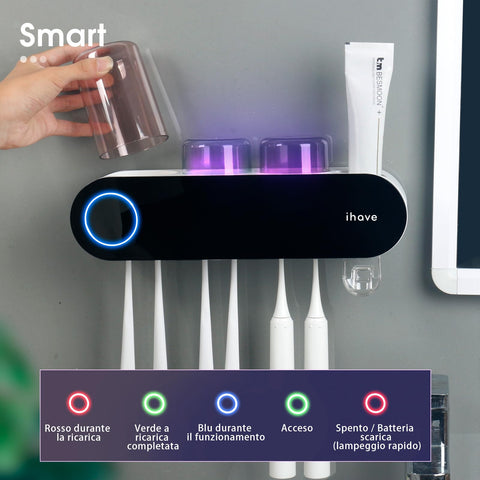 IHAVE UV sanitizer for toothbrushes delivers high-level disinfection right in the bathroom.