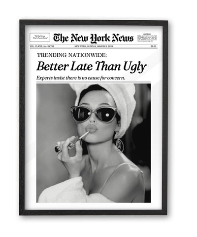 iHery Audrey Hepburn wall art 12x16 for stylish dorms and bathrooms.