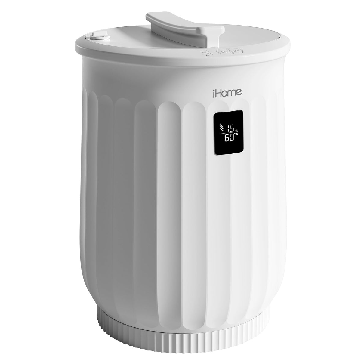 ihome Luxury 20L towel warmer front view delivering spa-like warmth