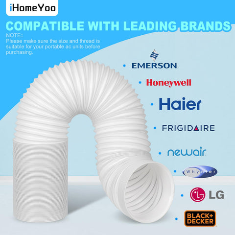 ihomeyoo extendable ac hose 80 inches for flexible placement