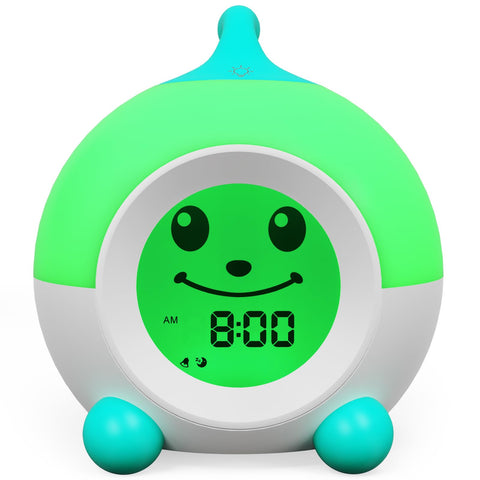 iHoo Ok to Wake clock shows time-training cues to help kids understand mornings