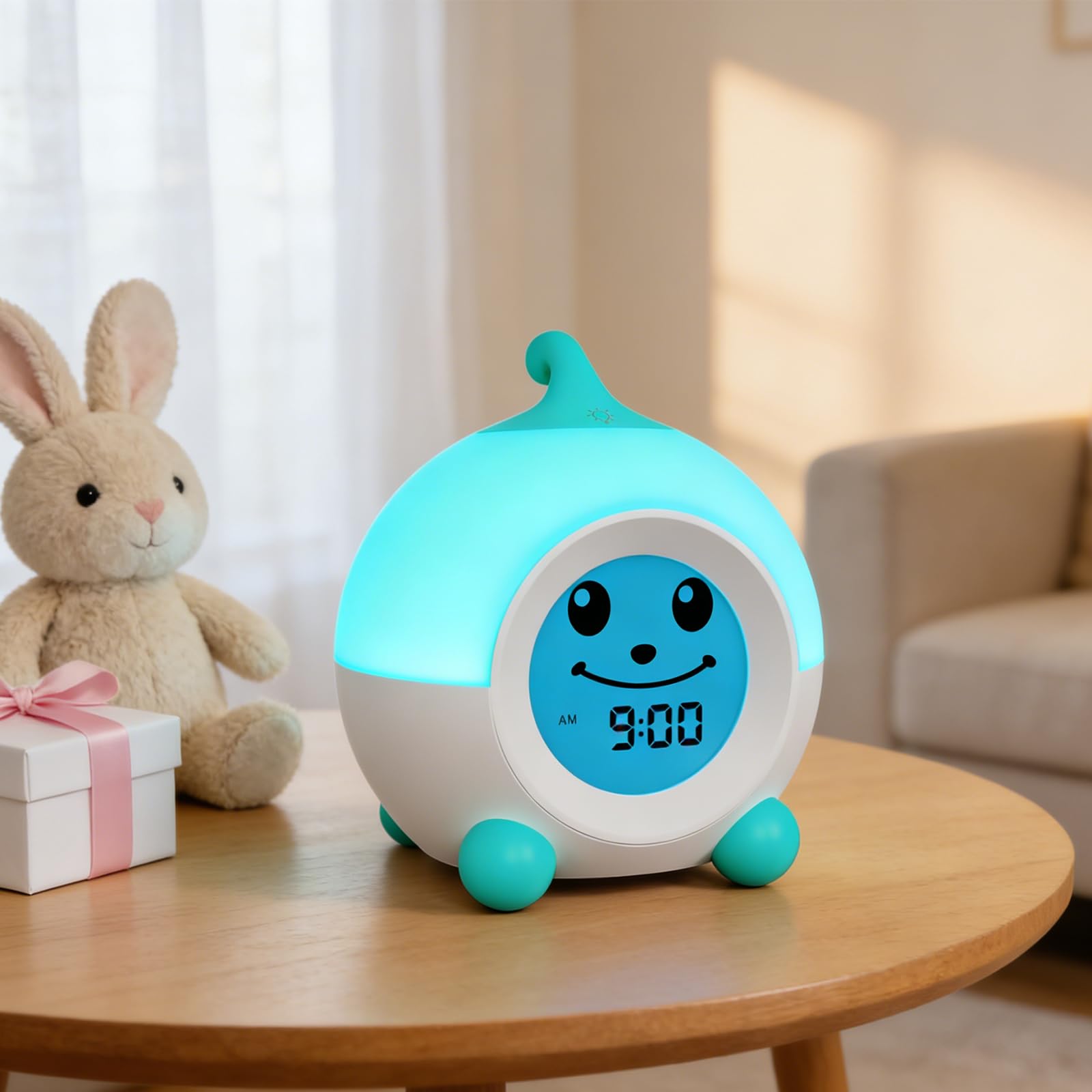 iHoo clock made with safe materials suitable for kids