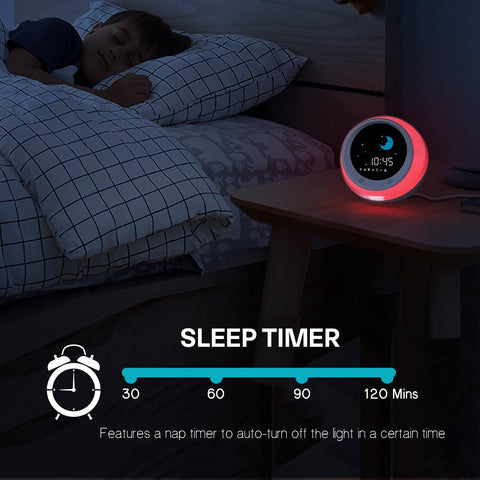 iHoo touch control night light with adjustable brightness levels.