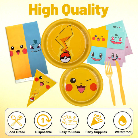 IIDEA Pikachu napkins add color and simple cleanup at the table.
