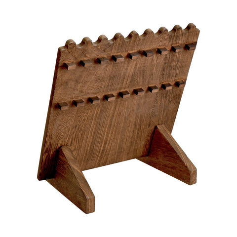 Ikee Design plank-style wood stand highlights sturdy construction