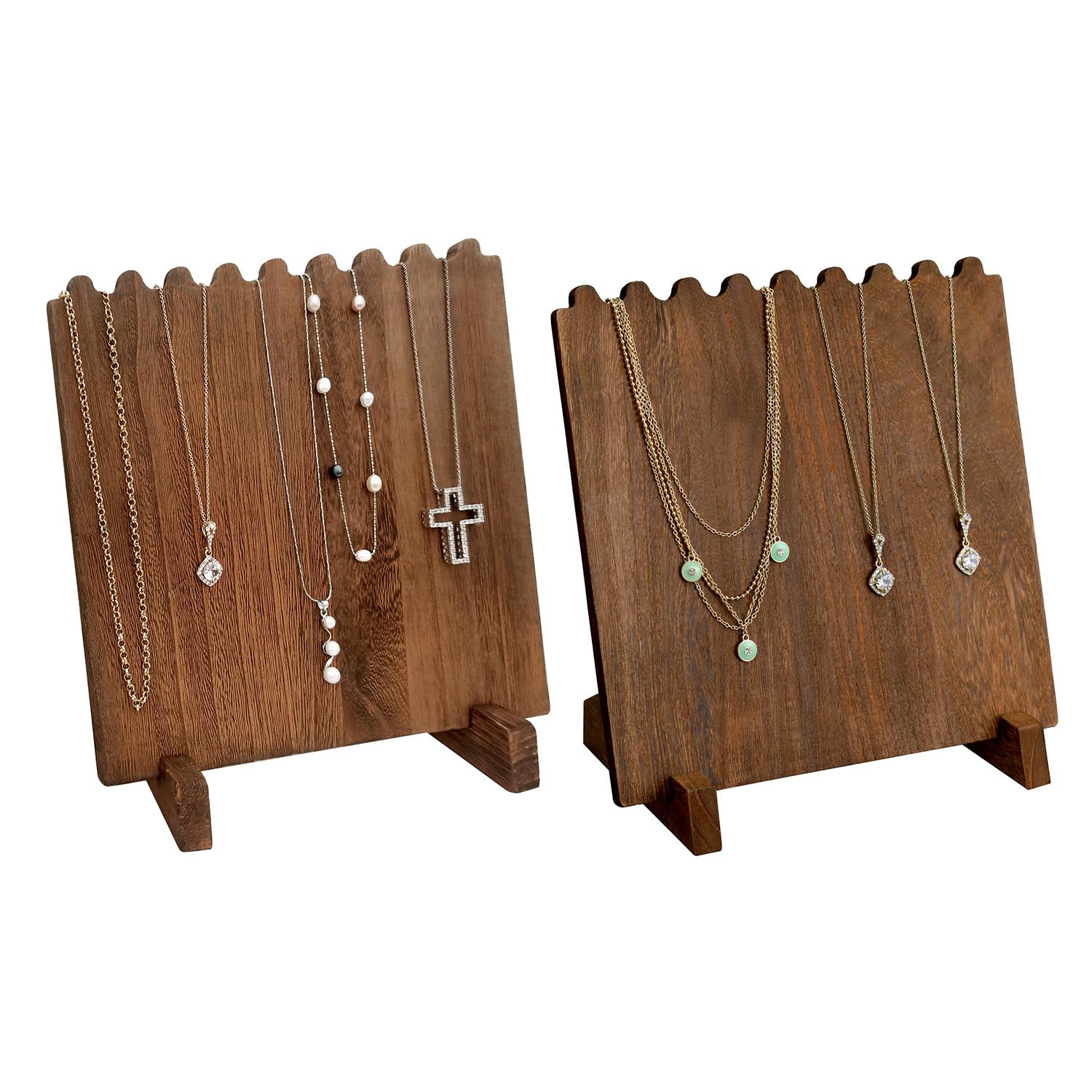 Ikee Design two-stand display in main view for organized jewelry