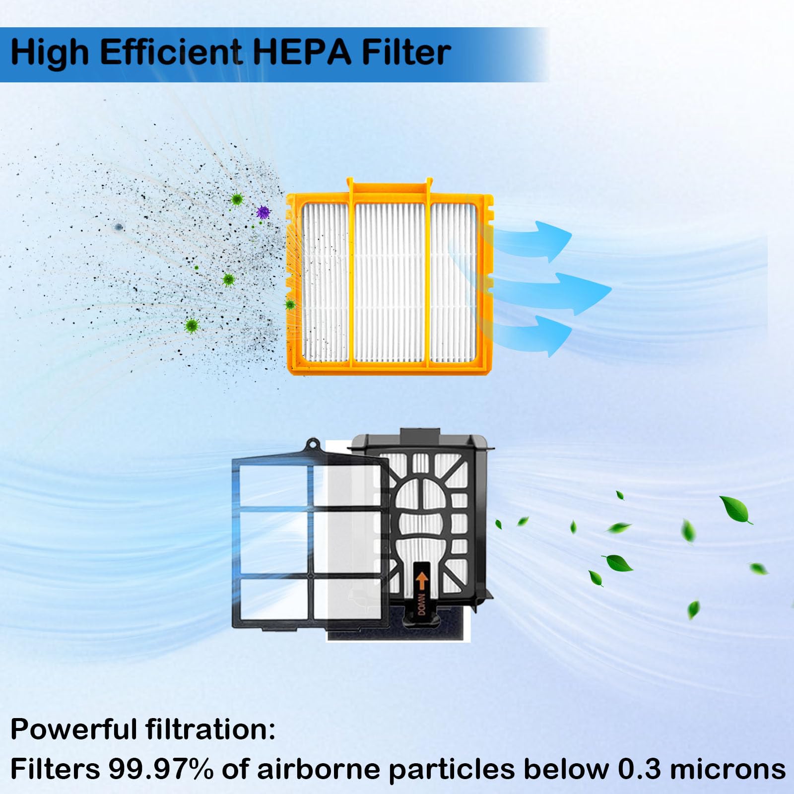 iKuKurun Shark AI foam filters protecting internals while improving airflow.