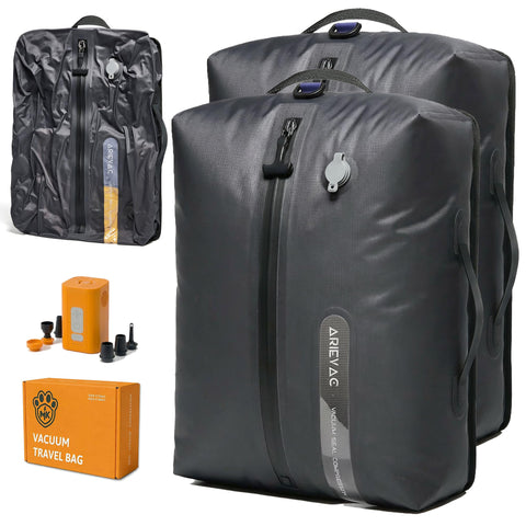 IKYWT vacuum seal bags with rechargeable pump enable compact travel packing