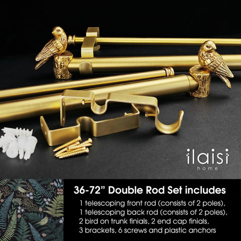ILAISIHOME bird finial detail highlights decorative touch