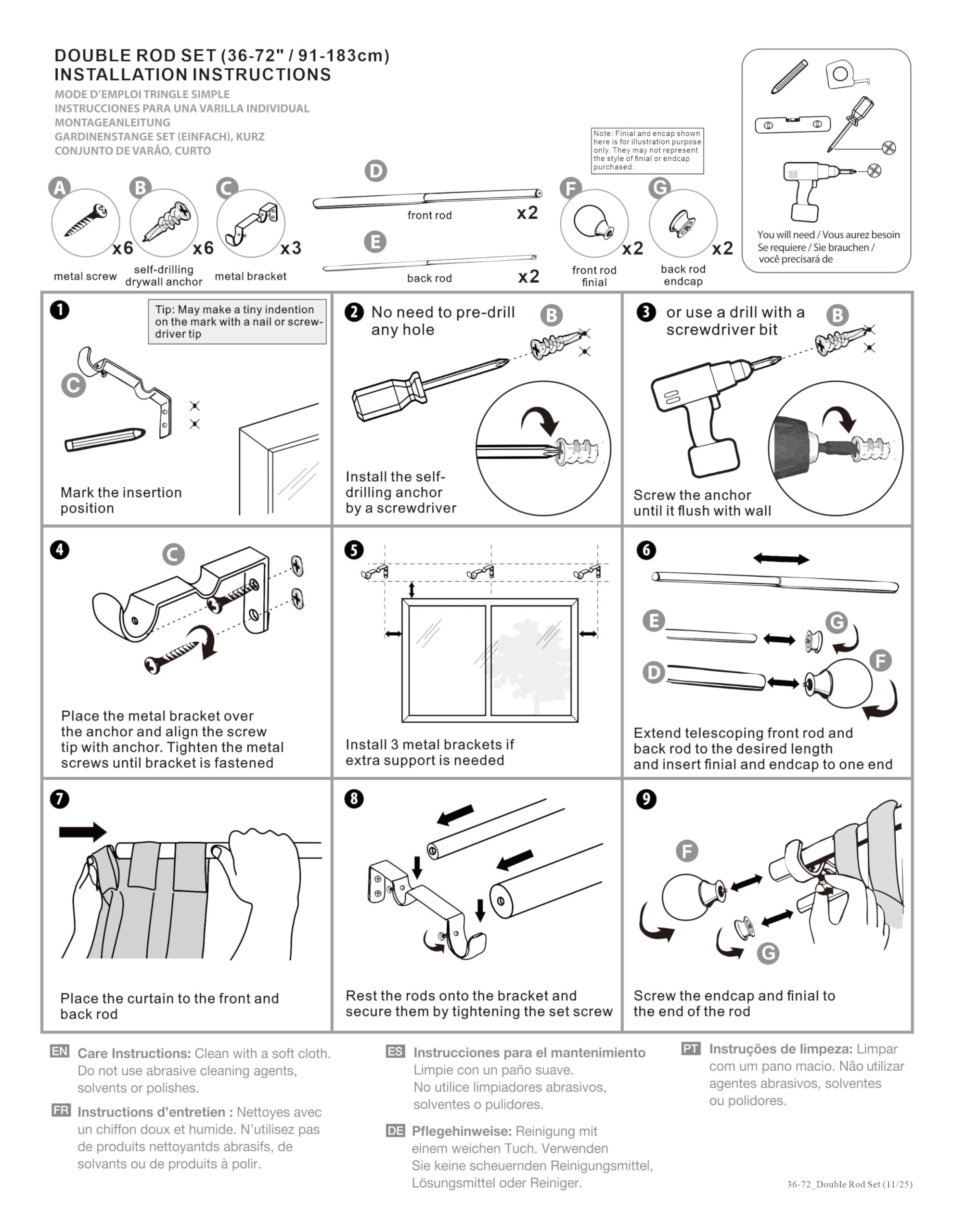 ILAISIHOME layer-friendly rod supports various fabric weights