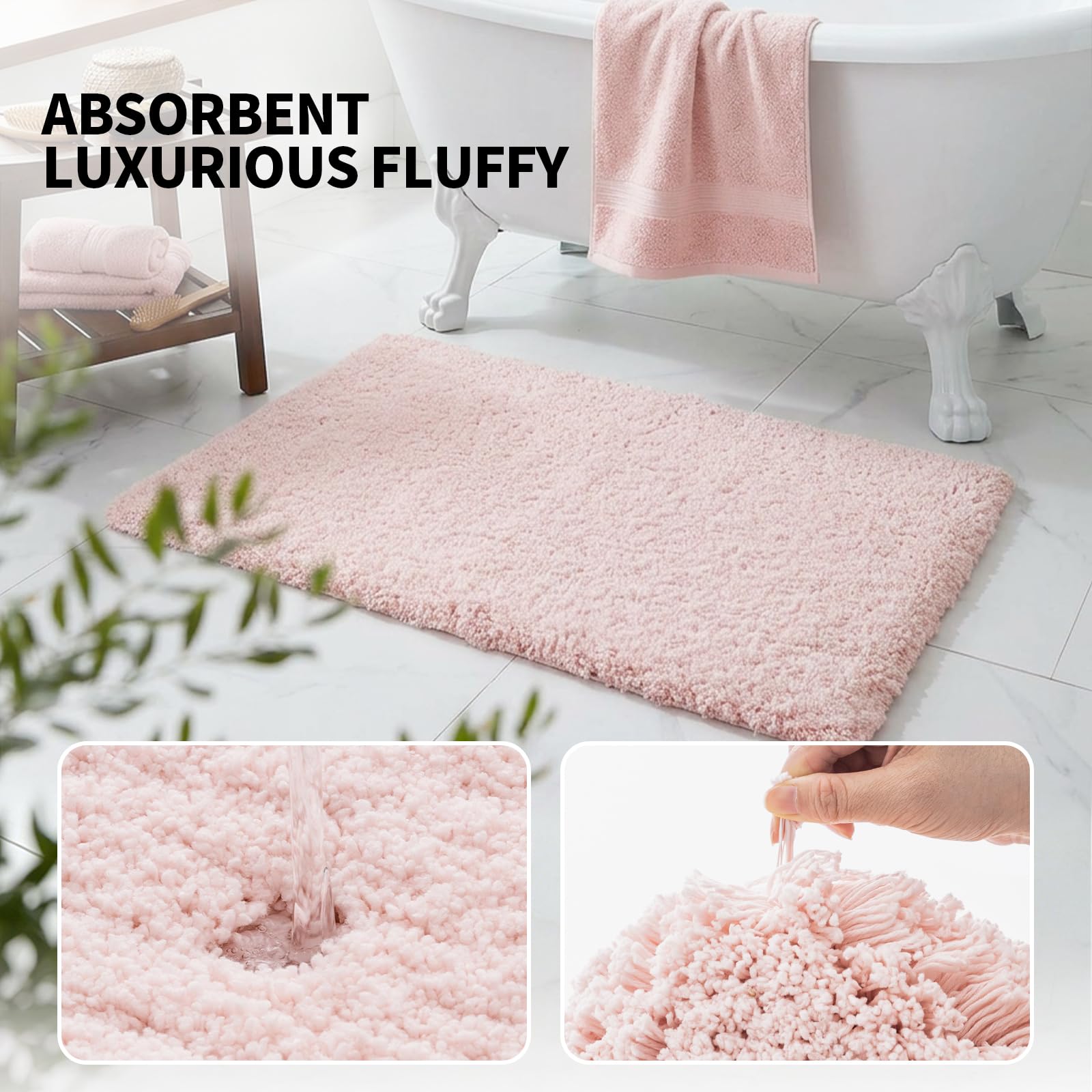 ILANGO machine-washable rug for easy cleaning and longevity.