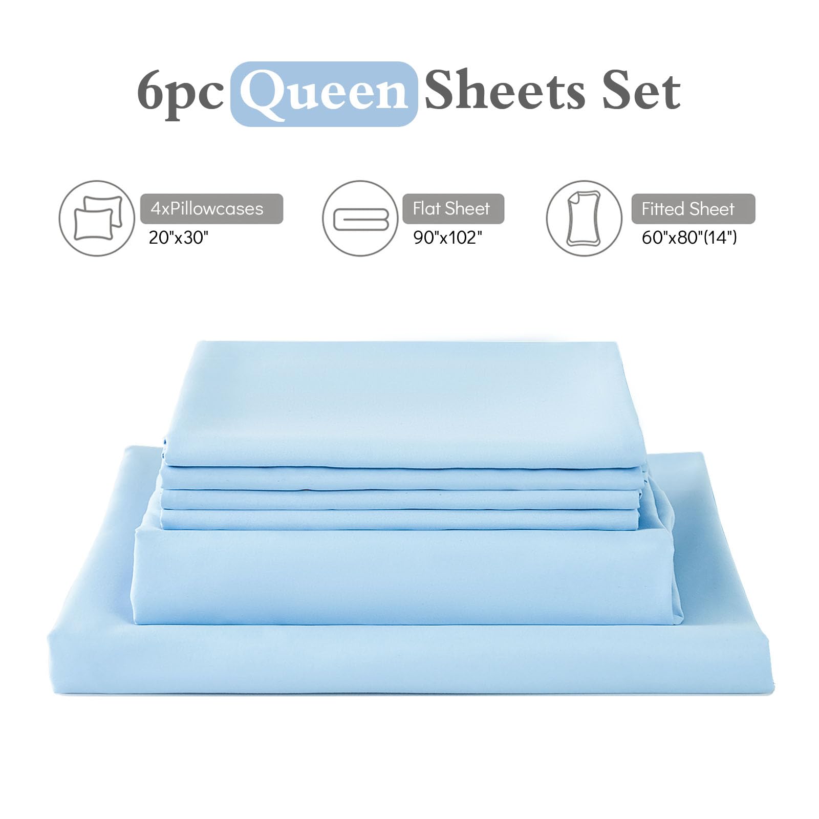 ILAVANDE pillowcases included in the set provide coordinated comfort.
