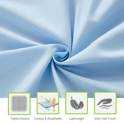 ILAVANDE wrinkle-free, breathable sheets for smooth, fresh-looking bedding.
