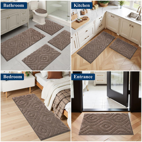 Non-slip bottom helps prevent slips on wood or tile floors.