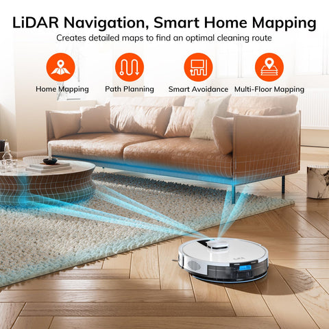 ILIFE A12 Pro 3000Pa suction power tackles dirt and pet hair on hard floors.