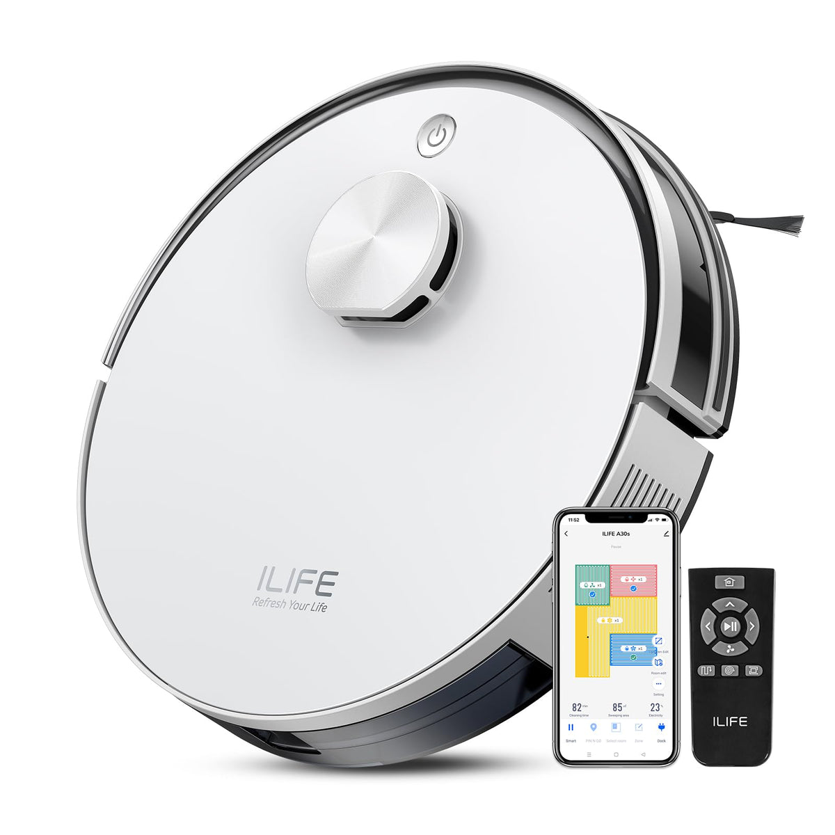 ILIFE A30s delivering 10000Pa suction for deep cleaning on floors