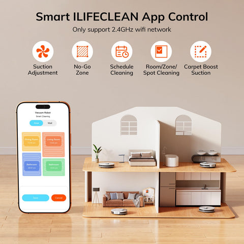 ILIFE A30s app scheduling for convenient cleaning planning