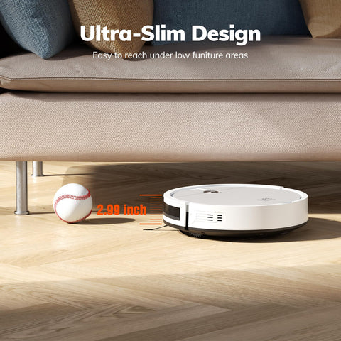 ILIFE V2 cleans under furniture and on hard floors with ease.