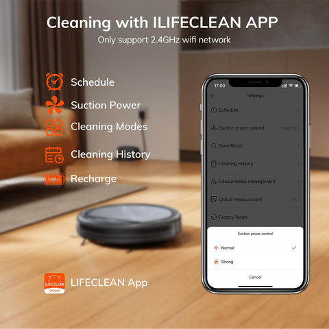ILIFE V5s Max compatible with Alexa for hands free control