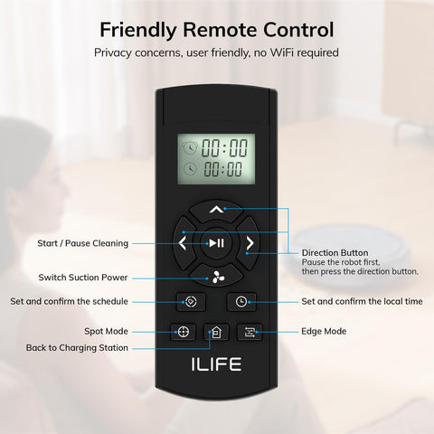 ILIFE V5s Max operates quietly during home cleaning