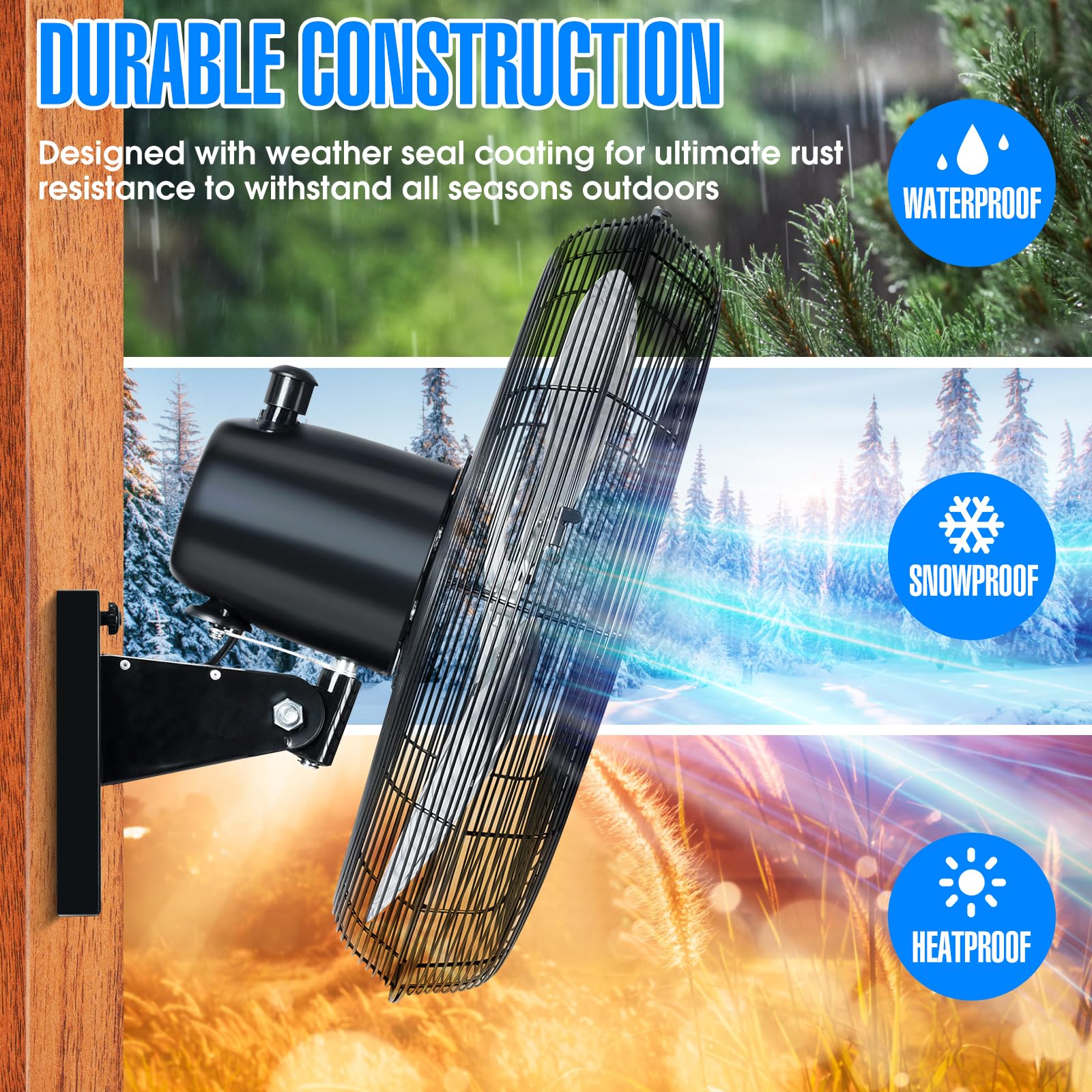 iLiving oscillating head at 90 degrees boosts room-wide airflow.