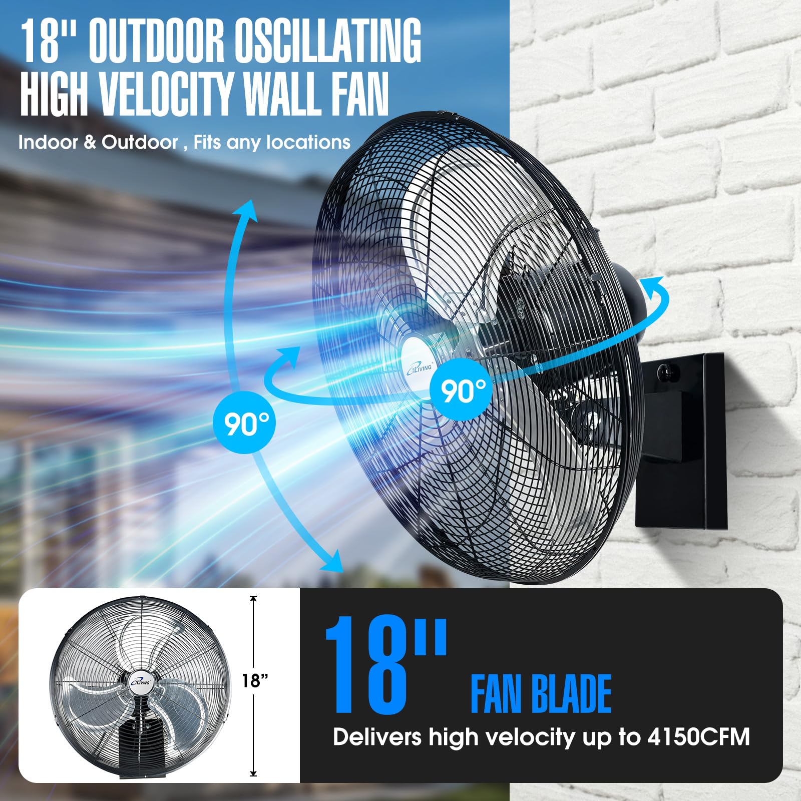 iLiving wall-mount plate and assembly highlight easy installation.